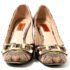 3839-Giầy nữ (used)-Size 36-MISSONI Italy cloth square toe shoes5