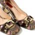 3839-Giầy nữ (used)-Size 36-MISSONI Italy cloth square toe shoes9