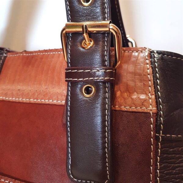 4489-Túi xách tay-Multi exotic leather handmade tote bag7