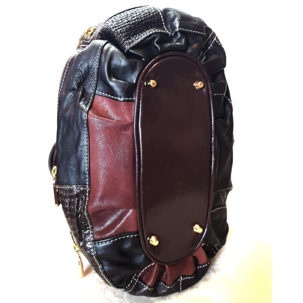 4489-Túi xách tay-Multi exotic leather handmade tote bag5