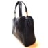 4498-Túi xách tay-MILA SCHON black leather handbag-Khá mới2