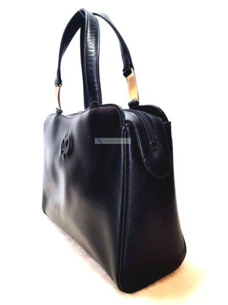 4498-Túi xách tay-MILA SCHON black leather handbag1
