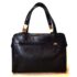 4498-Túi xách tay-MILA SCHON black leather handbag-Khá mới3