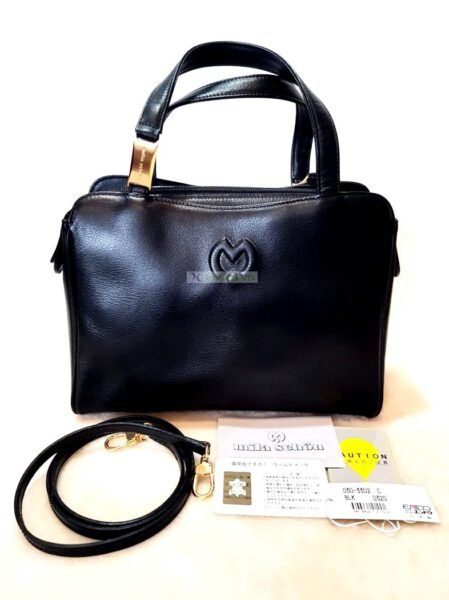4498-Túi xách tay-MILA SCHON black leather handbag7