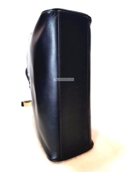 4498-Túi xách tay-MILA SCHON black leather handbag4