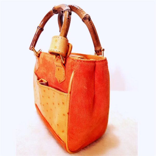 3822-Túi nhỏ xách tay-LA BORSA suede leather bamboo handbag2