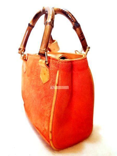 3822-Túi nhỏ xách tay-LA BORSA suede leather bamboo handbag3