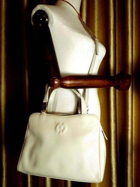 4497-Túi xách tay-MILA SCHON white leather handbag1