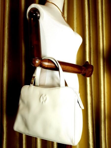4497-Túi xách tay-MILA SCHON white leather handbag3