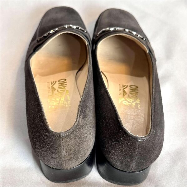 3832-Size 37-37.5-SALVATORE FERRAGAMO suede leather shoes-Giầy da nữ-Đã sử dụng7