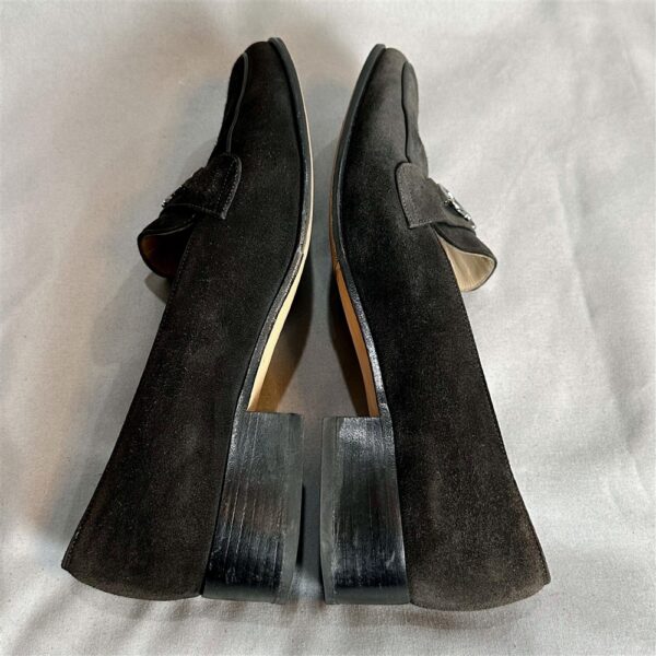 3832-Size 37-37.5-SALVATORE FERRAGAMO suede leather shoes-Giầy da nữ-Đã sử dụng11