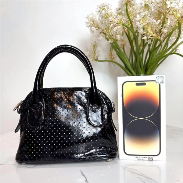 4422-Túi xách tay/đeo chéo-LANZETTI patent leather mini satchel bag3