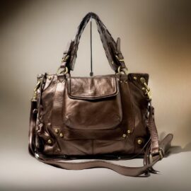 4445-Túi xách tay/đeo vai-A.I.P leather satchel bag