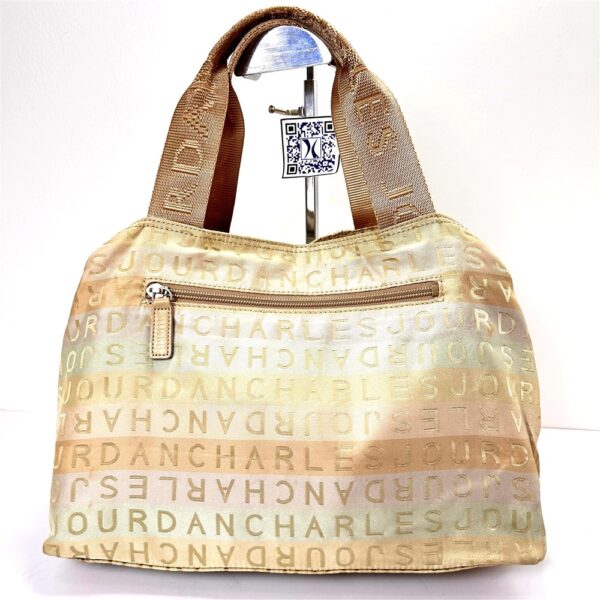 4435-Túi xách tay-CHARLES JORDAN colorful cloth tote bag-Khá mới4