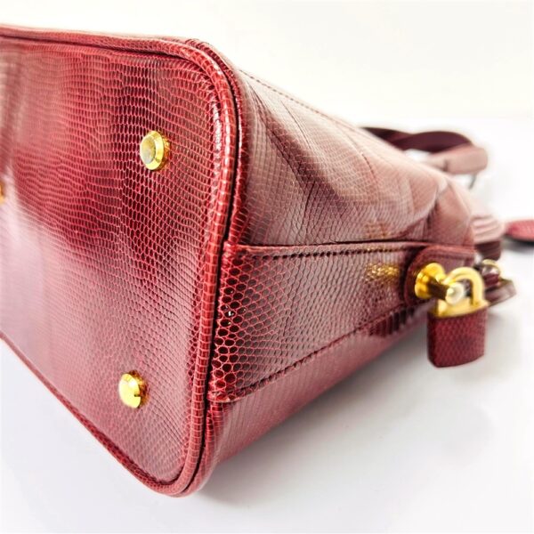 4388-Túi xách tay da thằn lằn-Lizard skin red tote bag-Đã sử dụng/Khá mới8