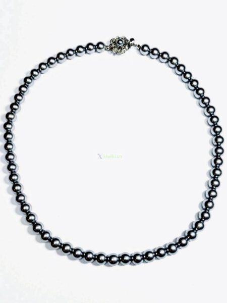 0837-Dây chuyền nữ-Artificial black pearl necklace1