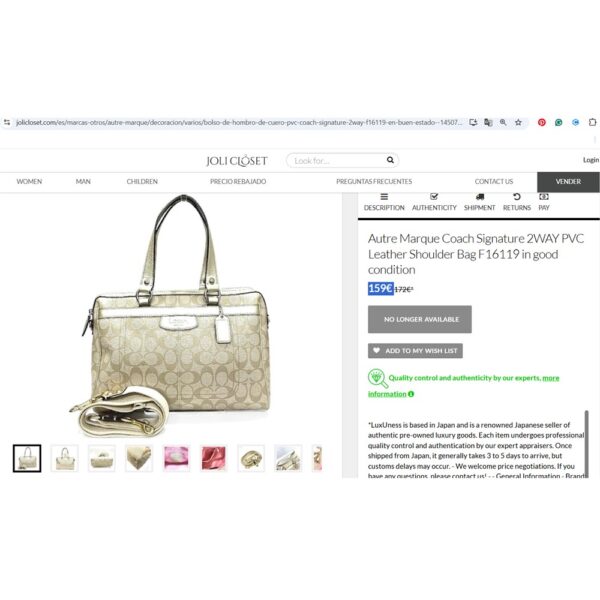 4392-Túi xách tay/đeo vai-COACH Penelope bag-Đã sử dụng/Khá sạch10