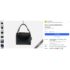 4498-Túi xách tay-MILA SCHON black leather handbag-Gần như mới10