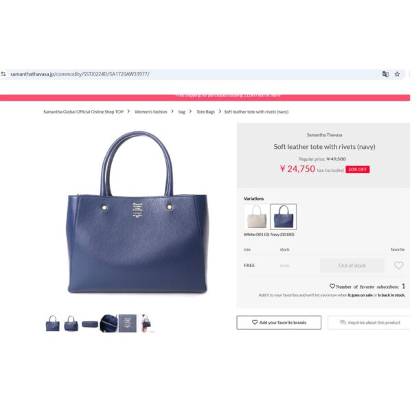 3804-Túi xách tay/đeo vai-SAMANTHA THAVASA Deluxe 2 ways bag-Khá mới17