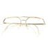 5634-Gọng kính nam (used)-HOYA No729 gold 14k half rim eyeglasses frame2