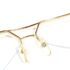 5634-Gọng kính nam (used)-HOYA No729 gold 14k half rim eyeglasses frame3