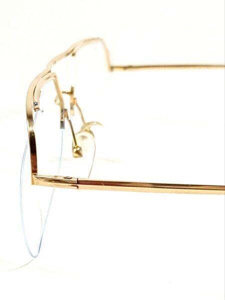 5634-Gọng kính nam (used)-HOYA No729 gold 14k half rim eyeglasses frame5