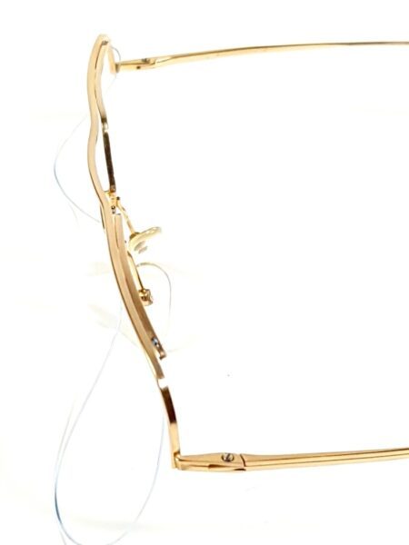 5634-Gọng kính nam (used)-HOYA No729 gold 14k half rim eyeglasses frame6