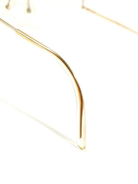 5634-Gọng kính nam (used)-HOYA No729 gold 14k half rim eyeglasses frame8
