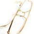 5634-Gọng kính nam (used)-HOYA No729 gold 14k half rim eyeglasses frame16