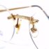 5767-Gọng kính nam/nữ-Mới/Chưa sử dụng-VAN GOGH VG 835 rimless eyeglasses frame5