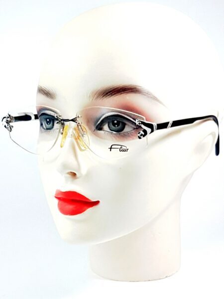 5737-Gọng kính nữ (new)-FLAIR Jet Set 708 rimless eyeglasses0