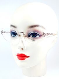 5764-Gọng kính nữ (new)-FENDI FE 8018 rimless eyeglasses frame