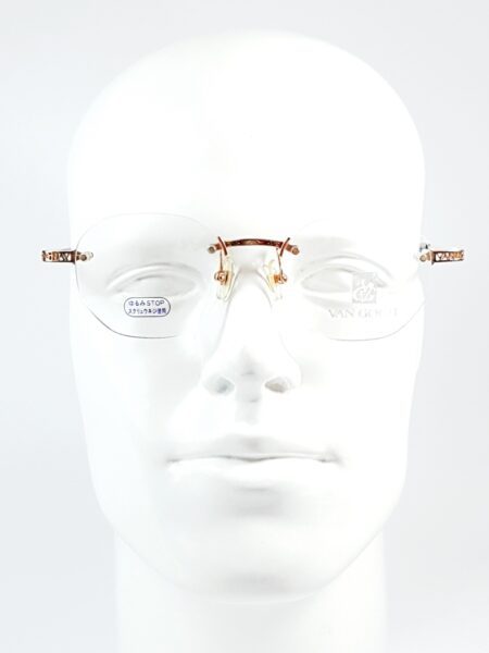 5767-Gọng kính nam/nữ (new)-VAN GOGH VG 835 rimless eyeglasses frame2