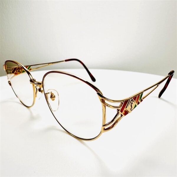 5661-Kính trong nữ-YVES SAINT LAURENT 30 8652 eyeglasses-Đã sử dụng2