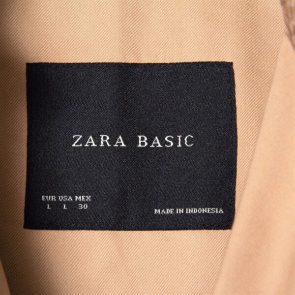 9903-Áo khoác dài nữ-ZARA Basic trench coat size L8