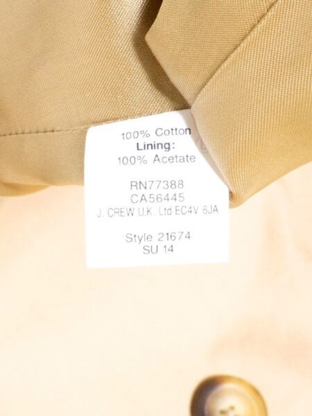 9922-Áo khoác dài nữ-J.CREW trench coat-Size 06