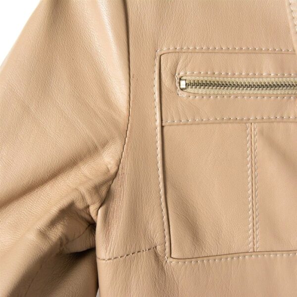 9929-Áo khoác da nữ-OLIVIERI Venezia Italy leather jacket-Size M4