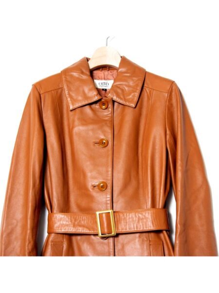 9916-Áo khoác da nữ-OTTO SUMISHO leather trench coat-Size 93