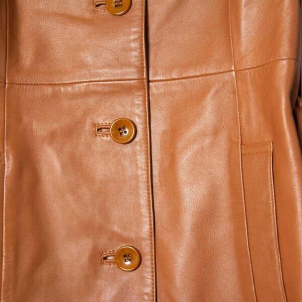 9916-Áo khoác da nữ-OTTO SUMISHO leather trench coat-Size 96