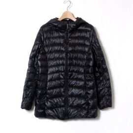 9942-Áo khoác/Áo phao nữ dài-UNIQLO light weight puffer long jacket-Size M