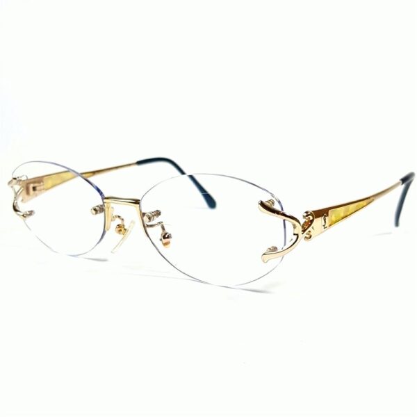 5856-Gọng kính nữ-Khá mới-YVES SAINT LAURENT 30-4684 rimless eyeglasses frame0