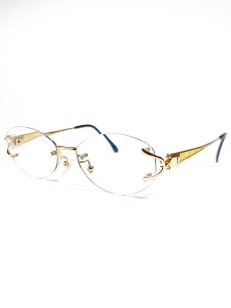 5856-Gọng kính nữ (used)-YVES SAINT LAURENT 30-4684 rimless frame2