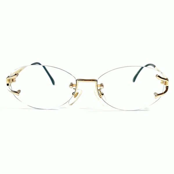 5856-Gọng kính nữ-Khá mới-YVES SAINT LAURENT 30-4684 rimless eyeglasses frame2