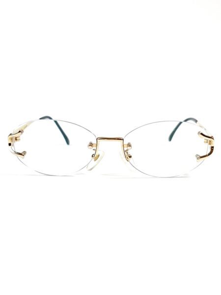 5856-Gọng kính nữ (used)-YVES SAINT LAURENT 30-4684 rimless frame3