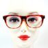 3385-Gọng kính nữ/nam (new)-MARCH Japan Turquoise eyeglasses frame0