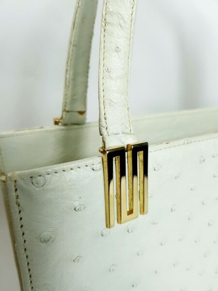 6508-Túi xách tay da đà điểu-OLOP Italy ostrich leather handbag3
