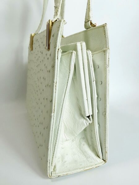 6508-Túi xách tay da đà điểu-OLOP Italy ostrich leather handbag4