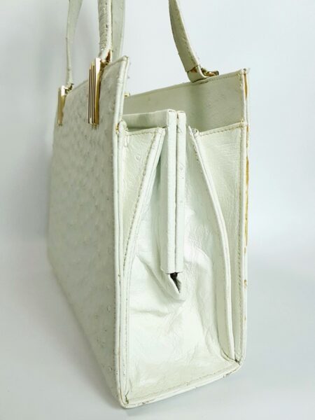 6508-Túi xách tay da đà điểu-OLOP Italy ostrich leather handbag6