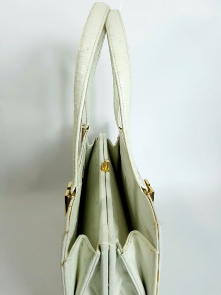 6508-Túi xách tay da đà điểu-OLOP Italy ostrich leather handbag7
