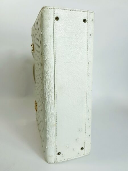 6508-Túi xách tay da đà điểu-OLOP Italy ostrich leather handbag9